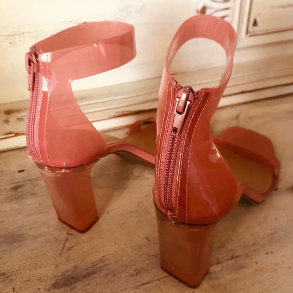 INC International Concepts Women's Pink Block Heel Sandals - Picture 3 of 4